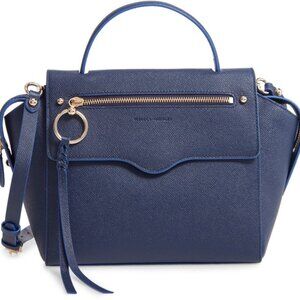 NWOT Rebecca Minkhoff Gabby Leather Crossbody Satchel Blue
